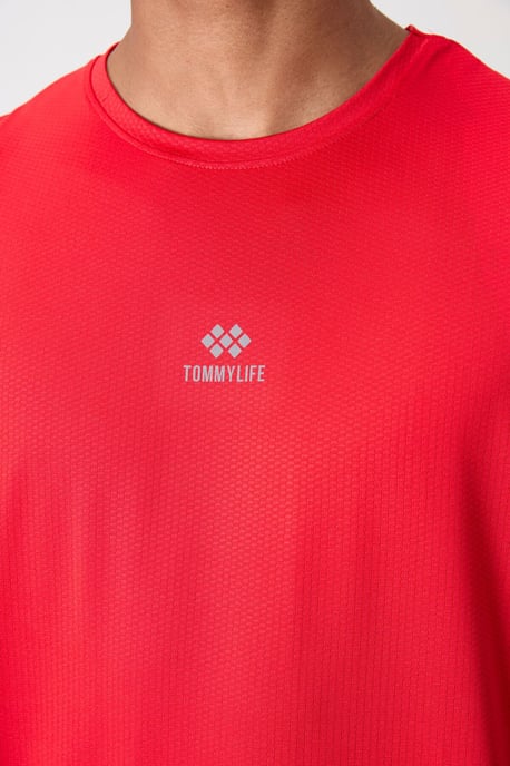 Heren T-shirt met logo-patch en korte mouwen - Image 2
