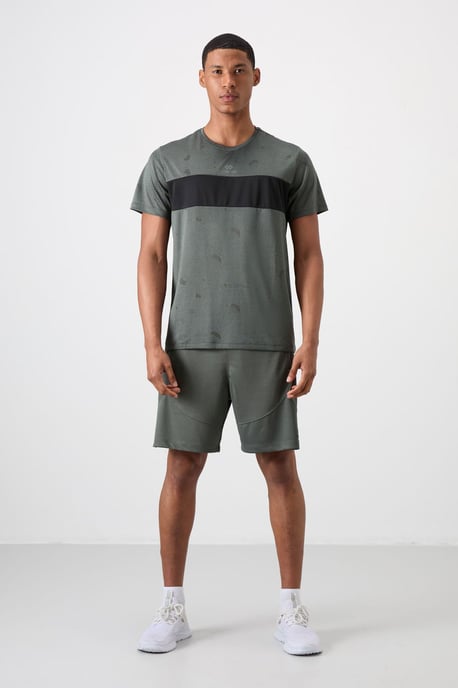 Heren Kleurverloop Crew Neck T-Shirt - Image 2