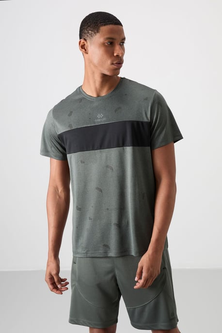 Heren Kleurverloop Crew Neck T-Shirt - Image 4