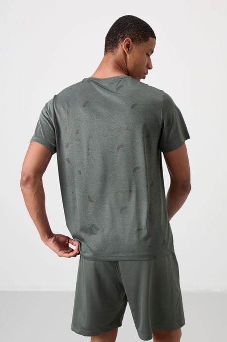 Heren Kleurverloop Crew Neck T-Shirt - Image 5