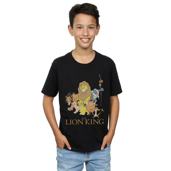 Disney Jongens The Lion King Groep T-Shirt (Zwart) - Image 1
