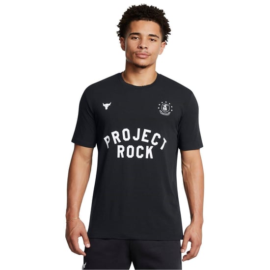 Under Armour Heren Project Rock T-Shirt (Zwart) - Image 3