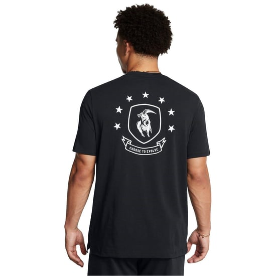 Under Armour Heren Project Rock T-Shirt (Zwart) - Image 4