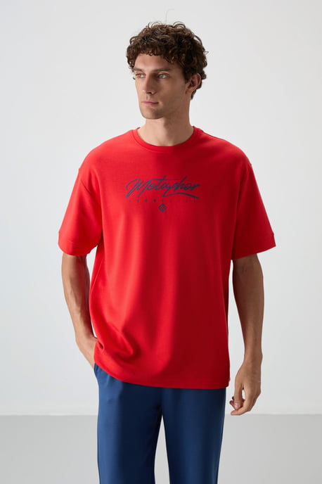 Oversized Geprinte Crew Neck T-shirt - Image 1