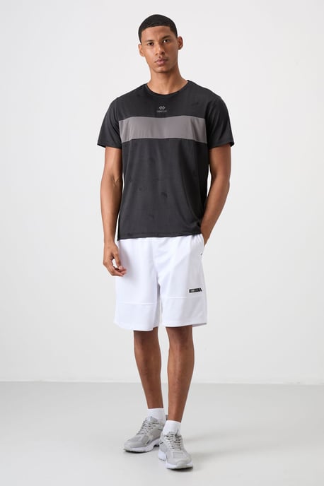 Heren T-Shirt met Kleurblokken en Ronde Hals - Image 2