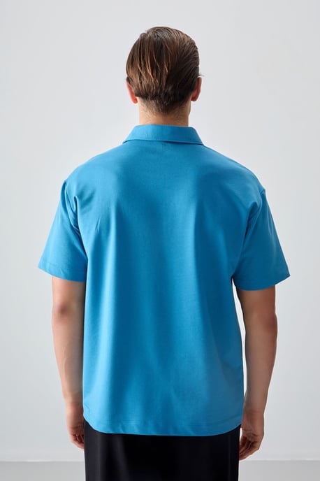 Oversized Polo Kragen T-Shirt - Image 3