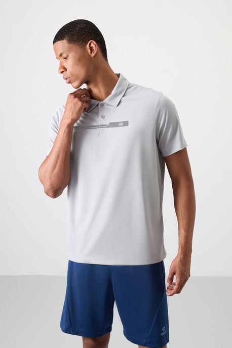 Heren Polo Kraag Knop T-Shirt - Image 3