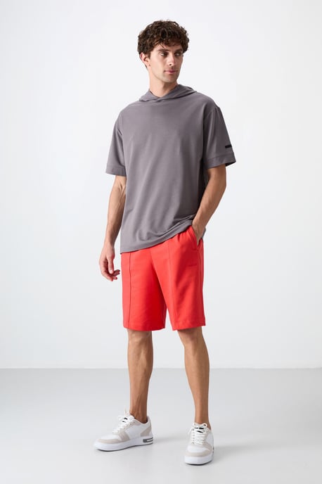 Oversized Hoodie Korte Mouwen T-Shirt - Image 3