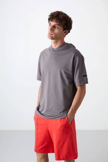 Oversized Hoodie Korte Mouwen T-Shirt - Image 4