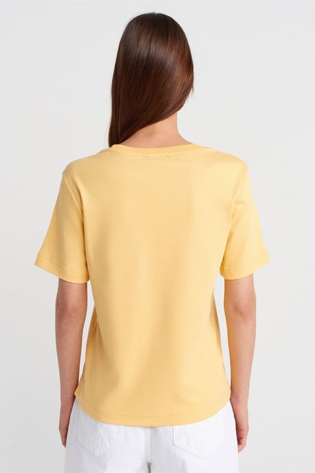 Dames Katoenen T-shirt met Ronde Hals - Image 2