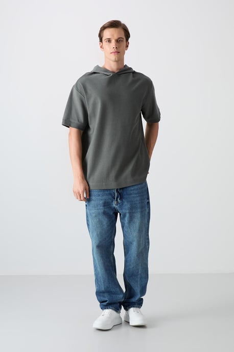 Oversized Kaptrui met Korte Mouwen - Image 2