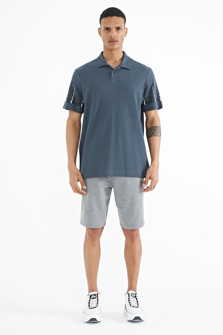 Heren Katoenen Polo Kraag Gedrukte T-shirt - Image 2