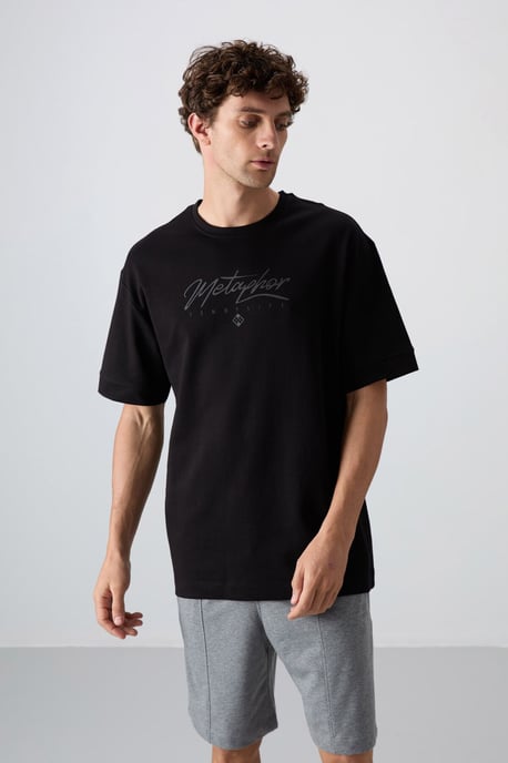 Oversized Geprinte Crew Neck T-shirt - Image 3