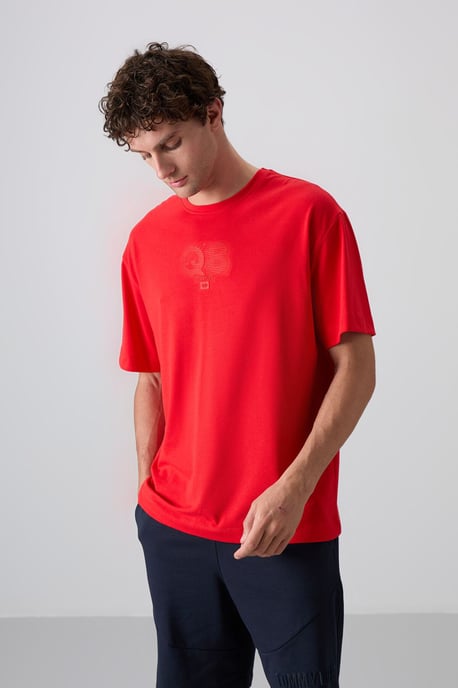 Overmaat Geprinte Logo Crew Neck T-shirt - Image 1