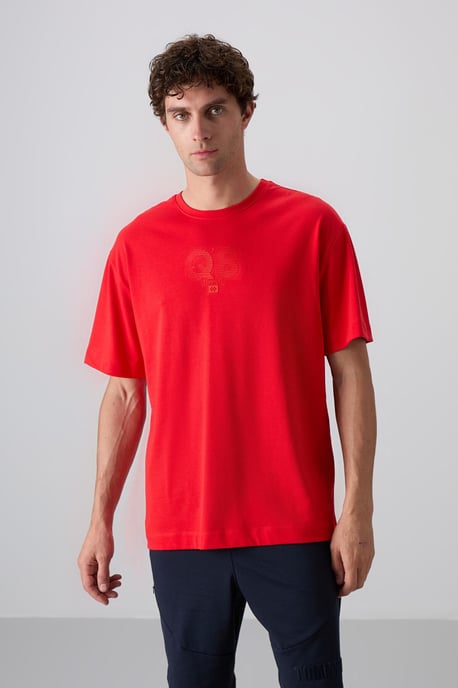Overmaat Geprinte Logo Crew Neck T-shirt - Image 2