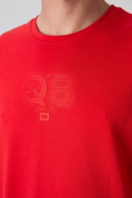 Overmaat Geprinte Logo Crew Neck T-shirt - Image 3