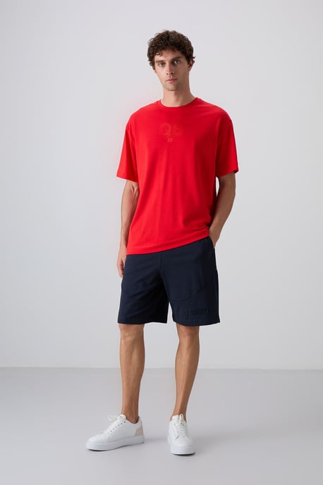 Overmaat Geprinte Logo Crew Neck T-shirt - Image 4