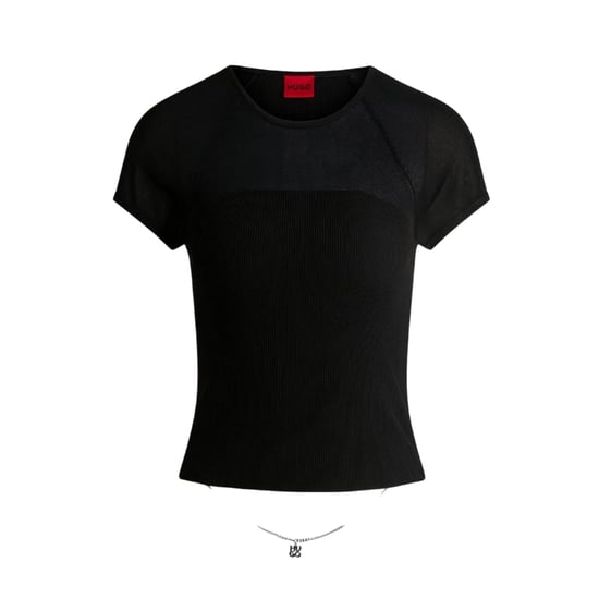 Hugo Dames/Dames Slevetta Slim Raglan T-shirt (Zwart) - Image 2