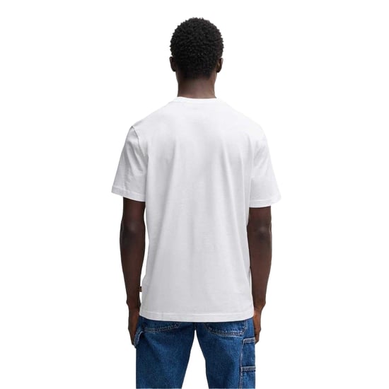 Boss Heren Walvis Katoenen T-Shirt (Wit) - Image 3