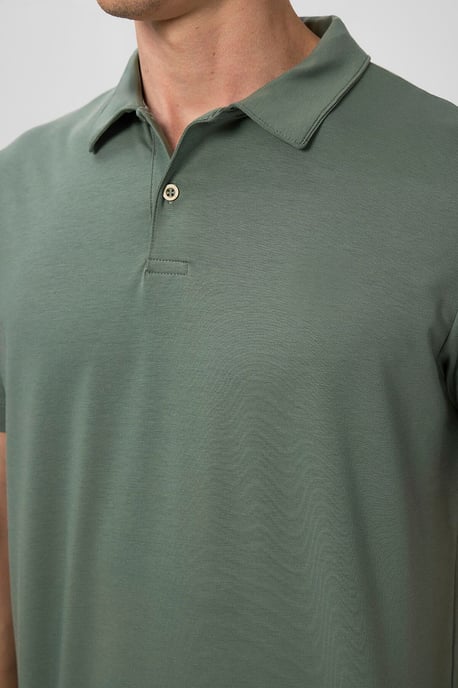 Heren Katoen Elasthaan Polo T-shirt - Image 3