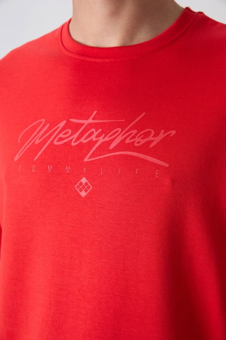 Oversized Geprinte Crew Neck T-shirt - Image 3