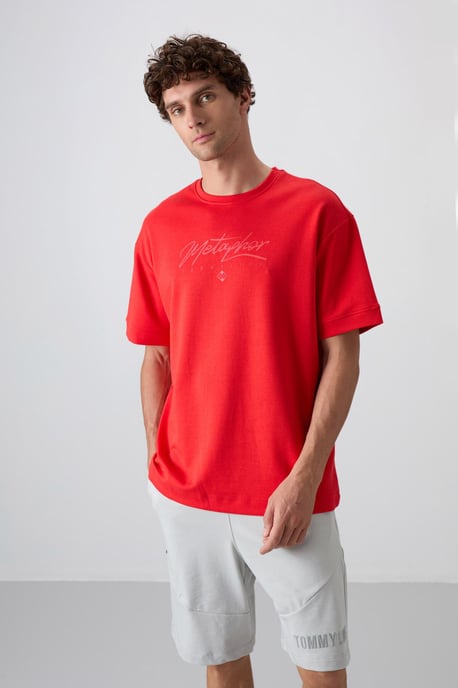 Oversized Geprinte Crew Neck T-shirt - Image 4
