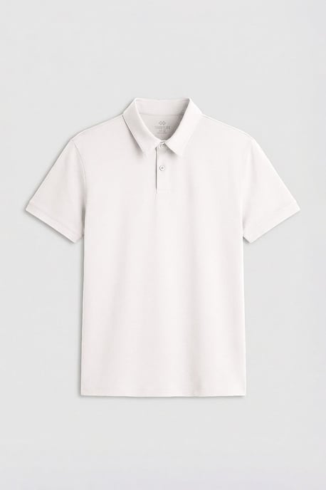 Heren Katoen Elastaan Polo T-Shirt - Image 1