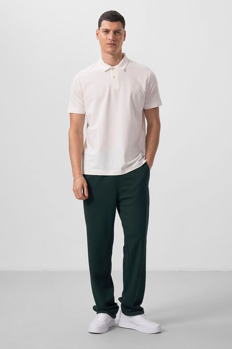 Heren Katoen Elastaan Polo T-Shirt - Image 2