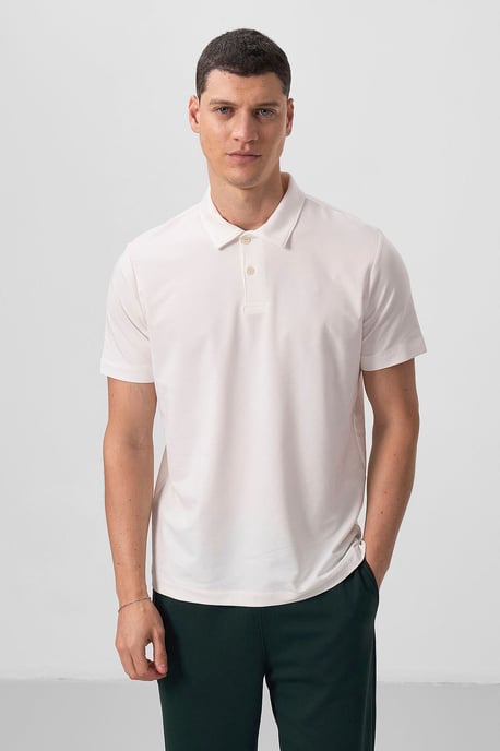 Heren Katoen Elastaan Polo T-Shirt - Image 3