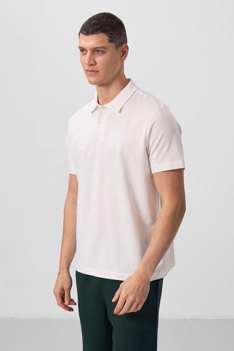Heren Katoen Elastaan Polo T-Shirt - Image 5