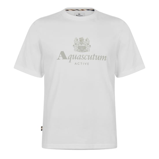 Aquascutum Herenlogo T-Shirt (Wit) - Image 1
