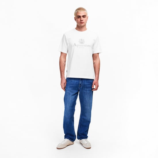 Aquascutum Herenlogo T-Shirt (Wit) - Image 5