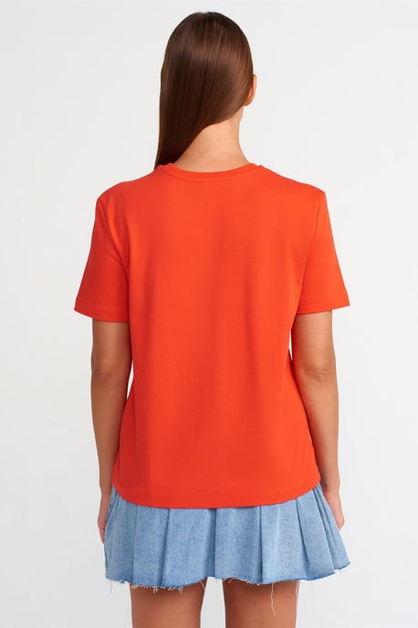 Dames Katoenen Rundhals T-Shirt - Image 2