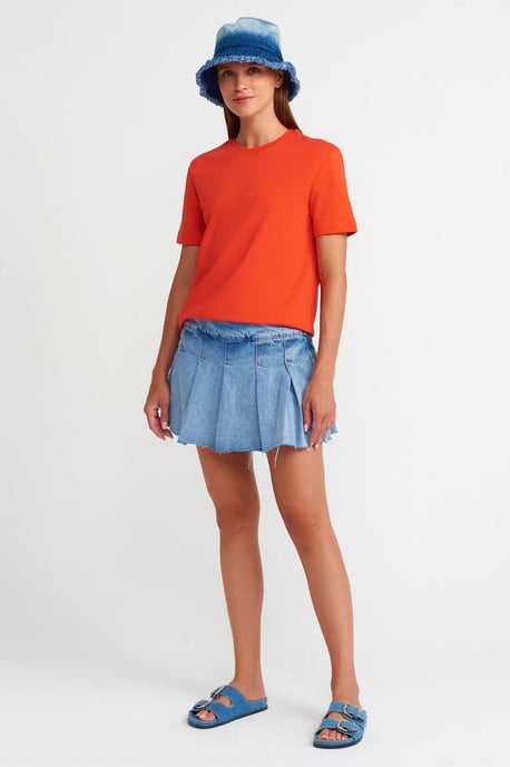 Dames Katoenen Rundhals T-Shirt - Image 3