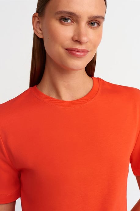 Dames Katoenen Rundhals T-Shirt - Image 4