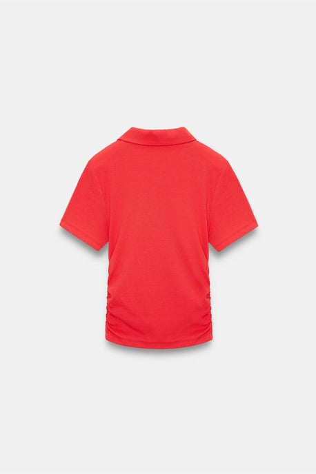 Dames Crop Slim Fit Polo T-shirt - Image 5