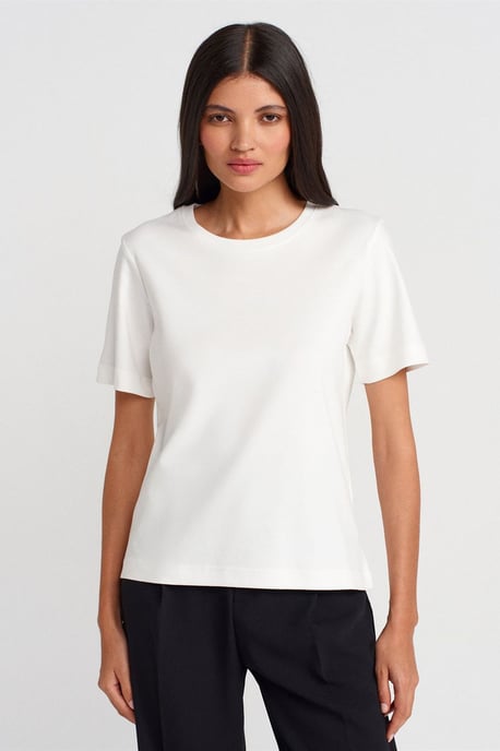 Dames Katoenen Ronde Hals T-Shirt - Image 1