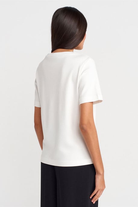 Dames Katoenen Ronde Hals T-Shirt - Image 2