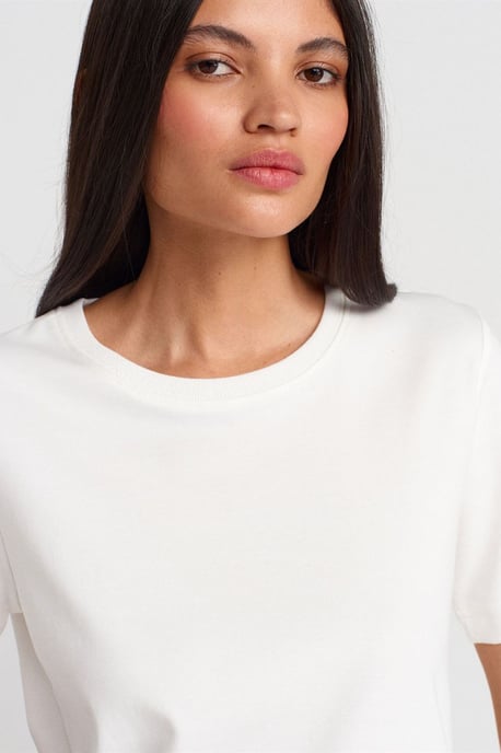 Dames Katoenen Ronde Hals T-Shirt - Image 3