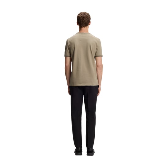 Boss Heren Hbg Taul katoenen T-shirt met normale pasvorm (Beige) - Image 3