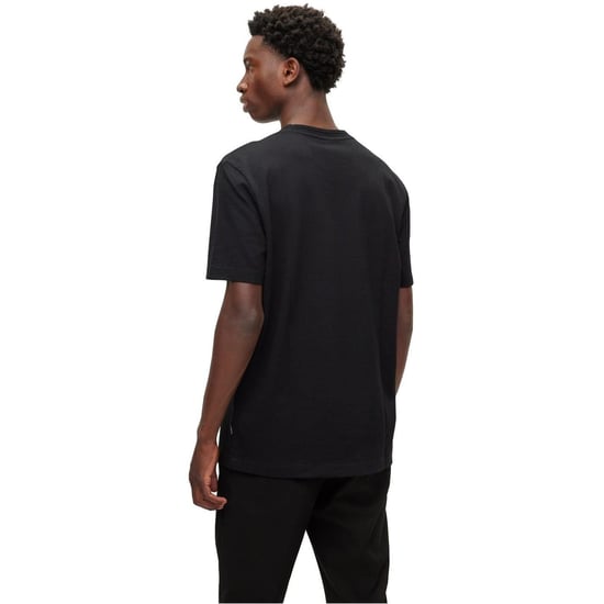 Hugo Boss Heren Boss Katoen Regular T-shirt (Zwart) - Image 3