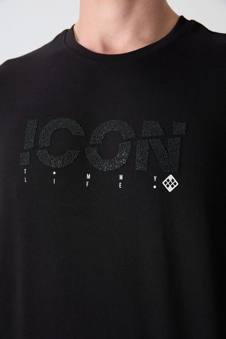Overgrote Logo Print Crew Neck T-Shirt - Image 3