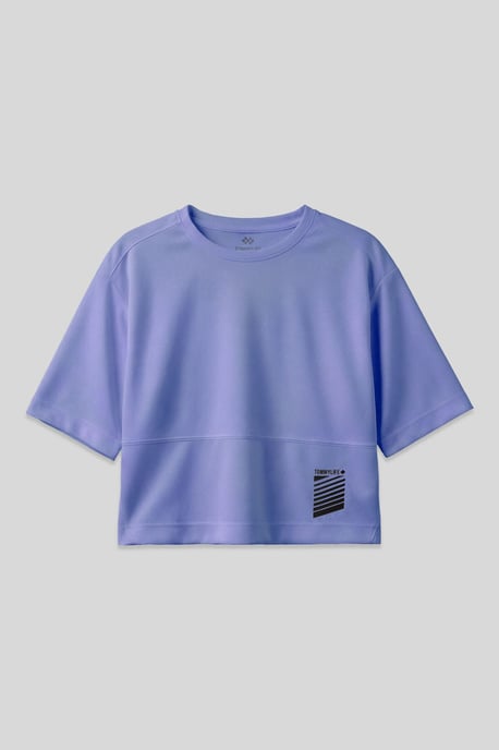 Overgrote Polyester T-shirt met Ronde Hals en Zak - Image 1