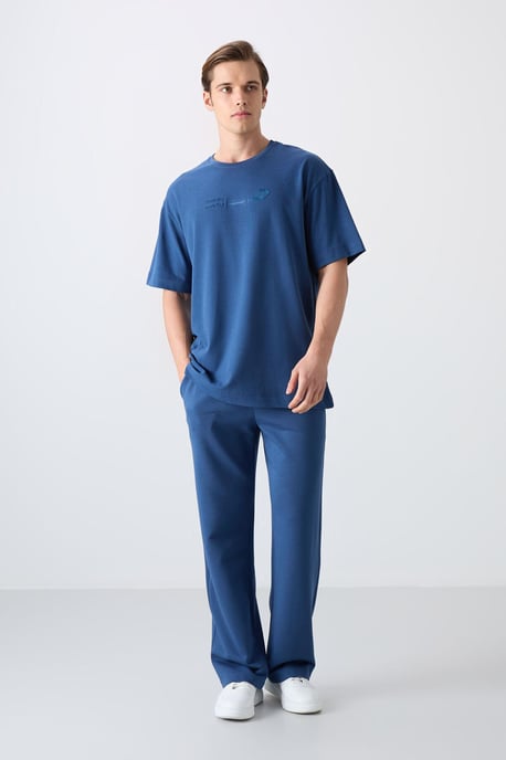 Oversized Katoen-Polyester Crewneck T-Shirt - Image 2