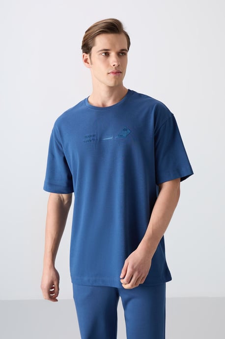 Oversized Katoen-Polyester Crewneck T-Shirt - Image 4
