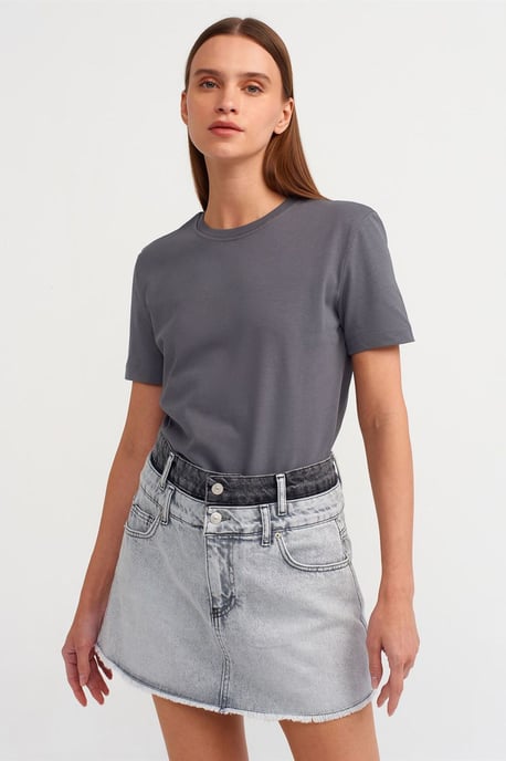Dames Katoenen Crewneck T-Shirt - Image 1