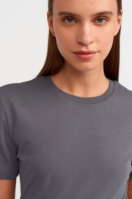 Dames Katoenen Crewneck T-Shirt - Image 4
