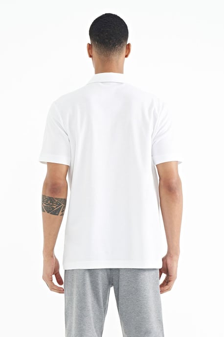 Heren Katoenen Polo T-Shirt Met Tekstprint - Image 5