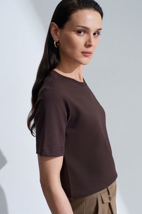 Dames Katoenen Ronde Hals T-Shirt - Image 3