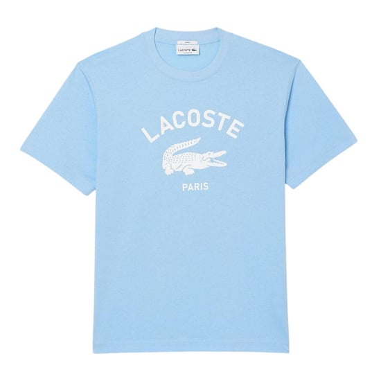 Lacoste Unisex katoenen T-shirt voor volwassenen met Parijs-motief (Lichtblauw) - Image 2